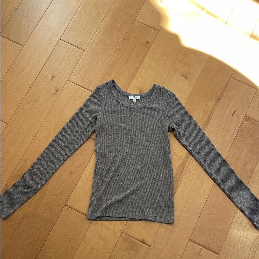 Agolde Gray Knit Sweater